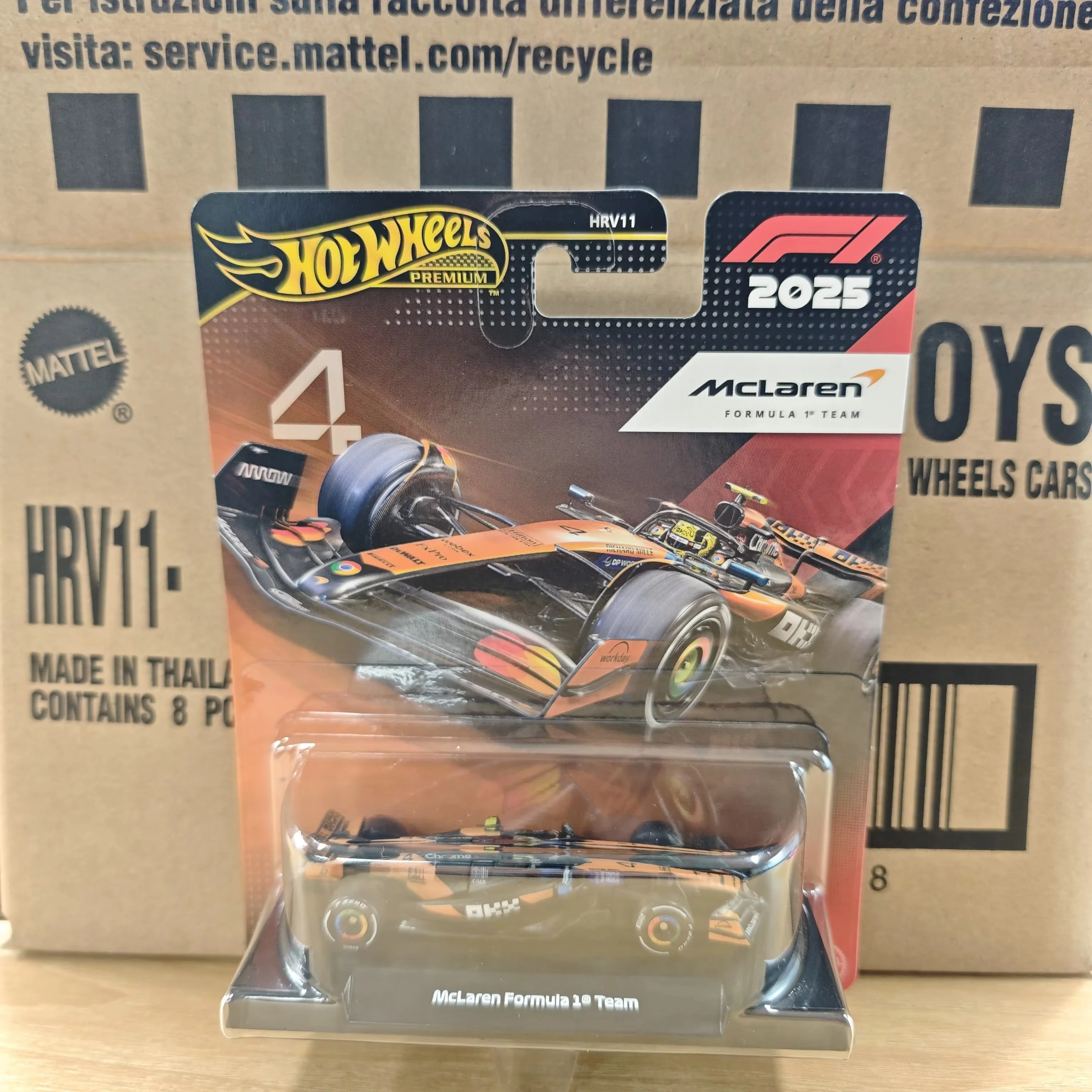 New Hot Wheels Premium 2025 F1 Racing Car Model Alloy 1:64 Diecast Model Red Bull McLaren Mercedes Team Collectible Vehicle Toy