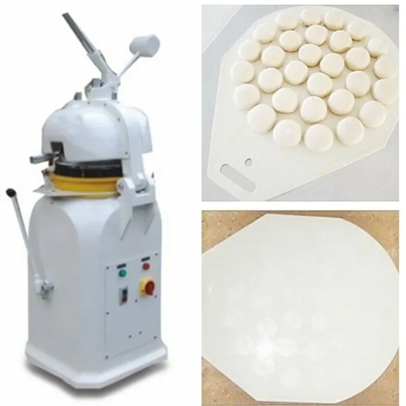 Semi-automatic dividing and rounding machine, dough rounding machine, baking equipment, parting machine