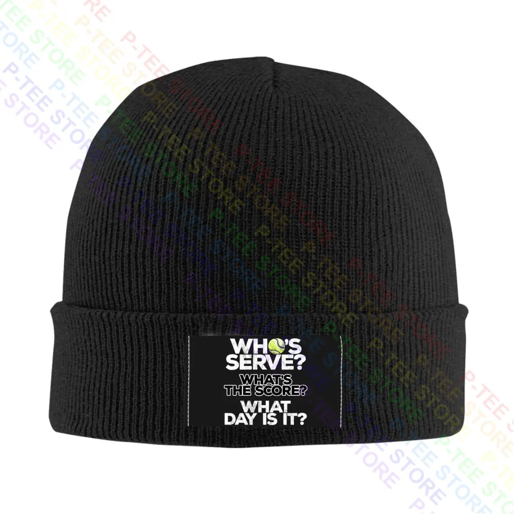 Whos Serve Funny Tennis Pickleball Forgot The Date Baseball Cap Snapback Caps Knitted Bucket Hat