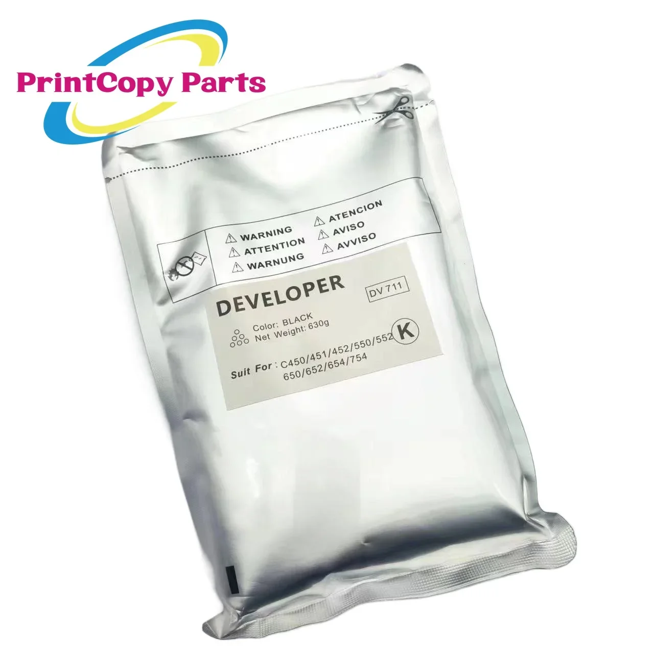 1PC CMYK Developer for Konica Minolta Bizhub C450 C451 C452 C550 C652 C552 C650 C654 C754 DV711 Iron Powder