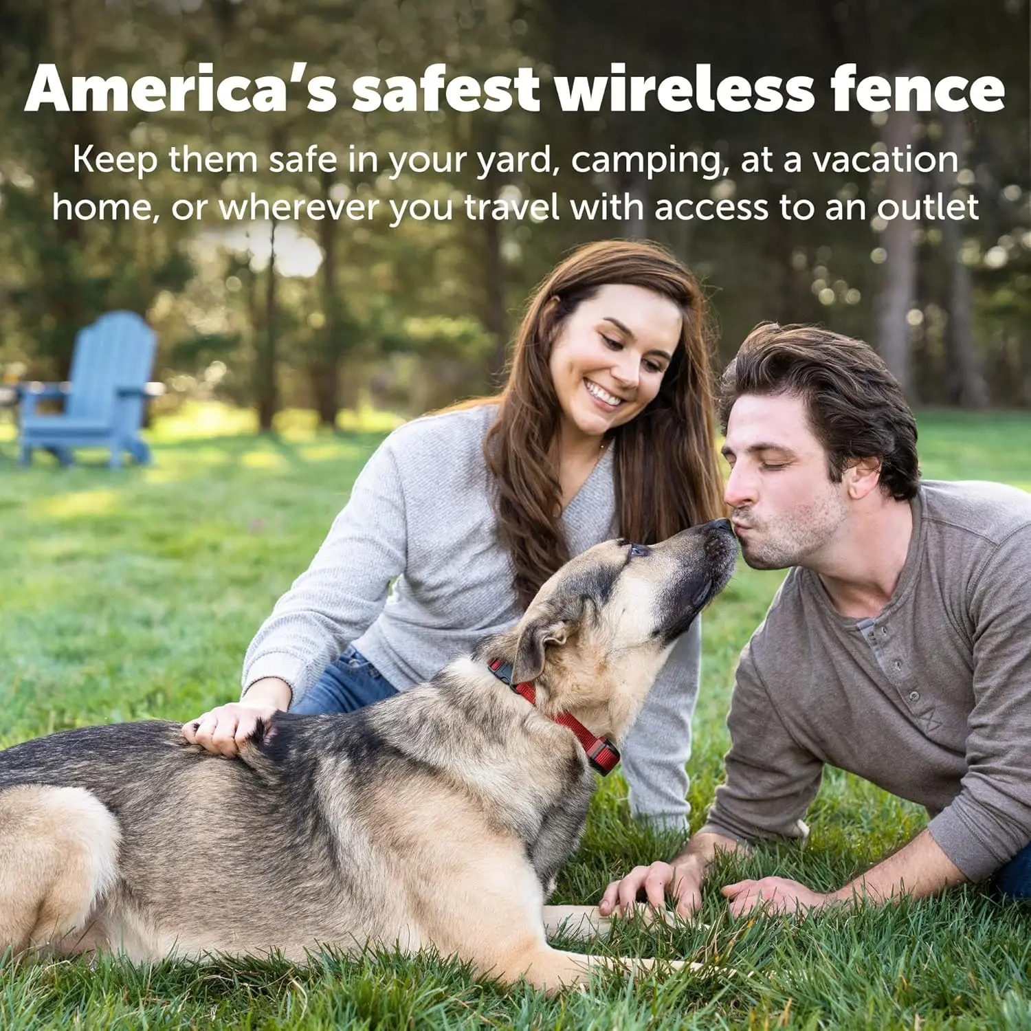 

PetSafe Stay & Play Wireless Pet Fence for Stubborn Dogs - No Wire Circular Boundary, Secure 3/4-Acre Yard, for Dogs 5lbs+