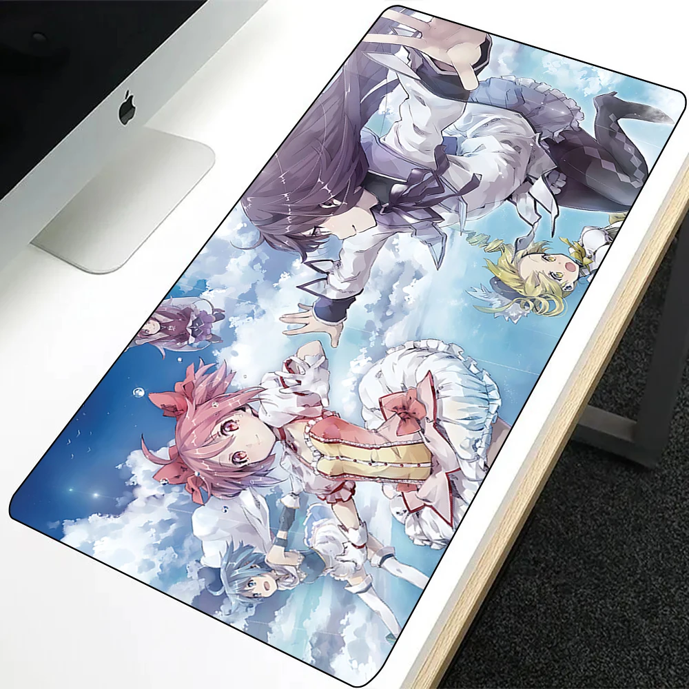 madoka magica Mousepad HD Printing Computer Gamers Locking Edge Non-slip Mouse Pad XXL90x40cm Keyboard PC Desk Pad