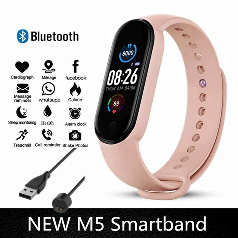 Smartband-Uhrwerk, Schrittzählung, Bluetooth, synchrone Telefoneinformationen, Smartwatch für Männer, Frauen, Studenten, 2025, neu