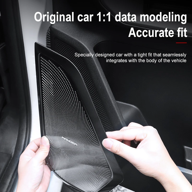Auto Porta Pannello Audio Suono Altoparlante Proteggere La Copertura Trim Kit Per Ford Ranger 2023 2024 2025 Accessori Auto Modificare Parti