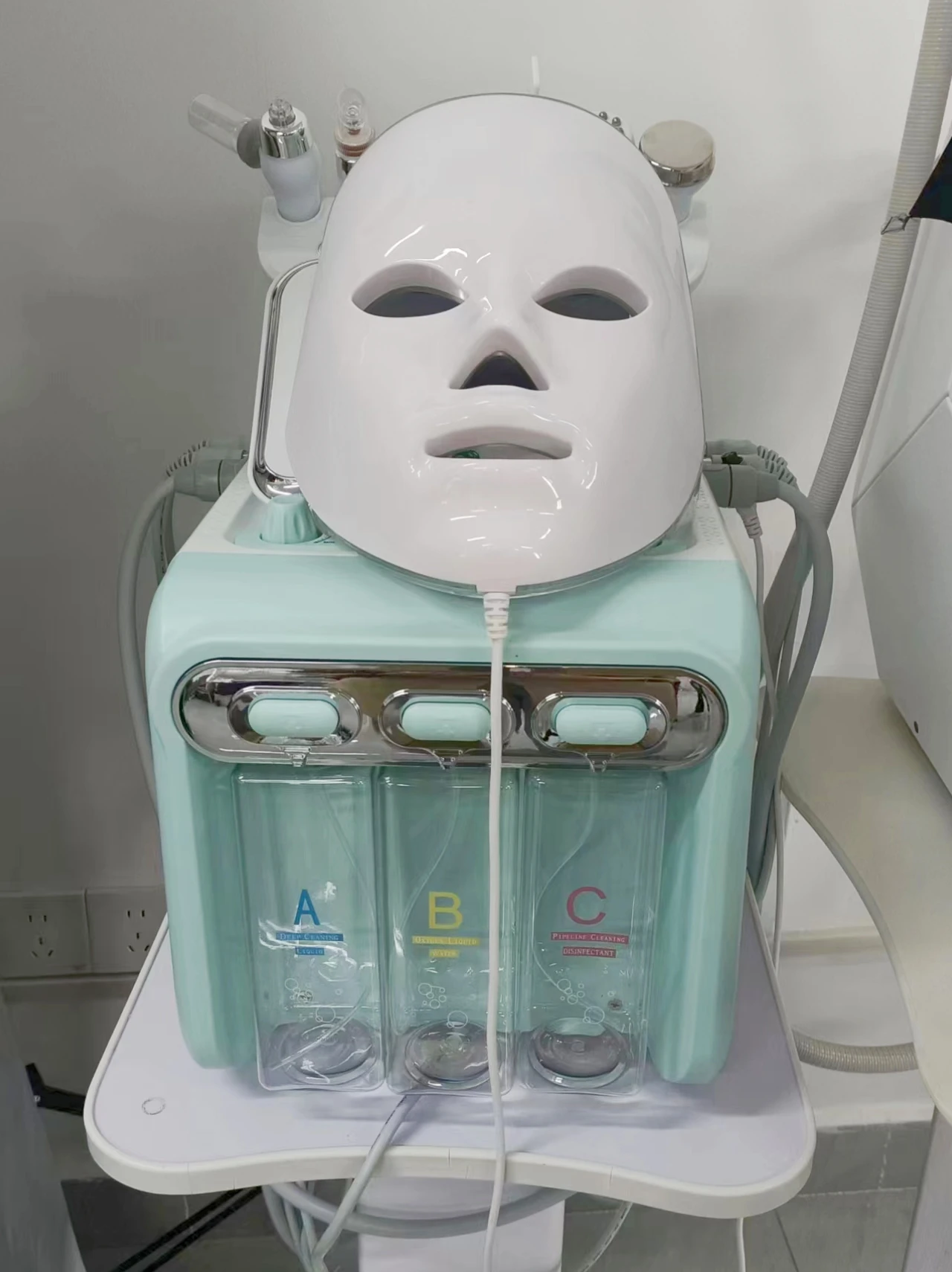 6 w 1 H2O2 Hydrogen Facial Skin Firming Lift Machine Cold Repair Deep Cleaning Skin Rejuvenation Women Pore Contraction Salon