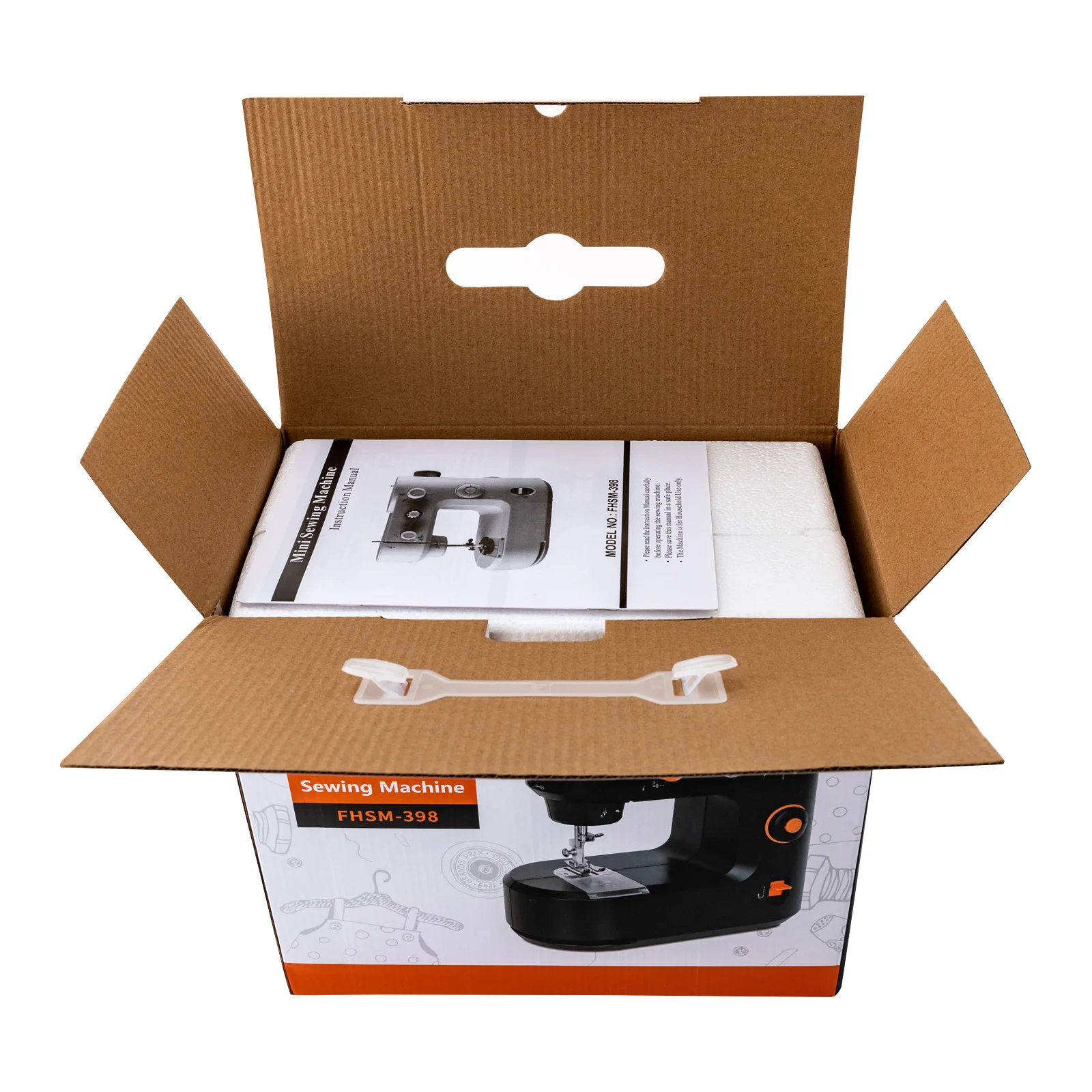 Haushalt Kleine Nähmaschine Mini Tragbare Nähen Desktop Automatische Nähmaschine DIY Hause Nähen Zubehör für Kleidung Se – Detail 15