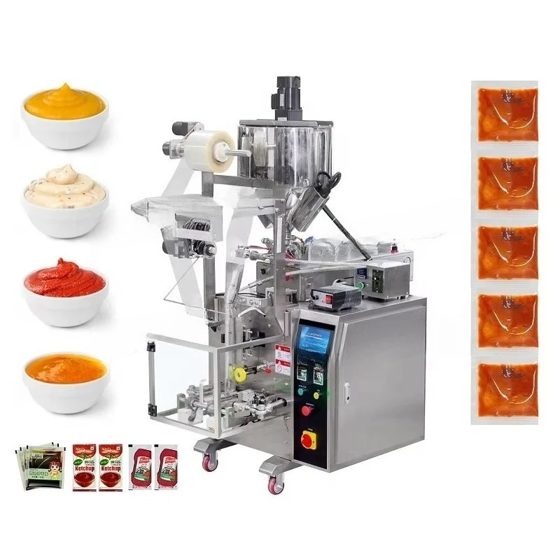 آلة تعبئة كاتشب الصلصة متعددة الوظائف من الفولاذ المقاوم للصدأ