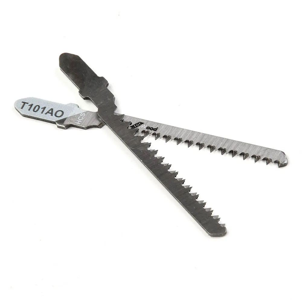 5pcs 82mm T101AO HCS Steel Jigsaw Curve Cutting Blades T-Shank Tools For Cutting Wood Plastic Tools Accessories