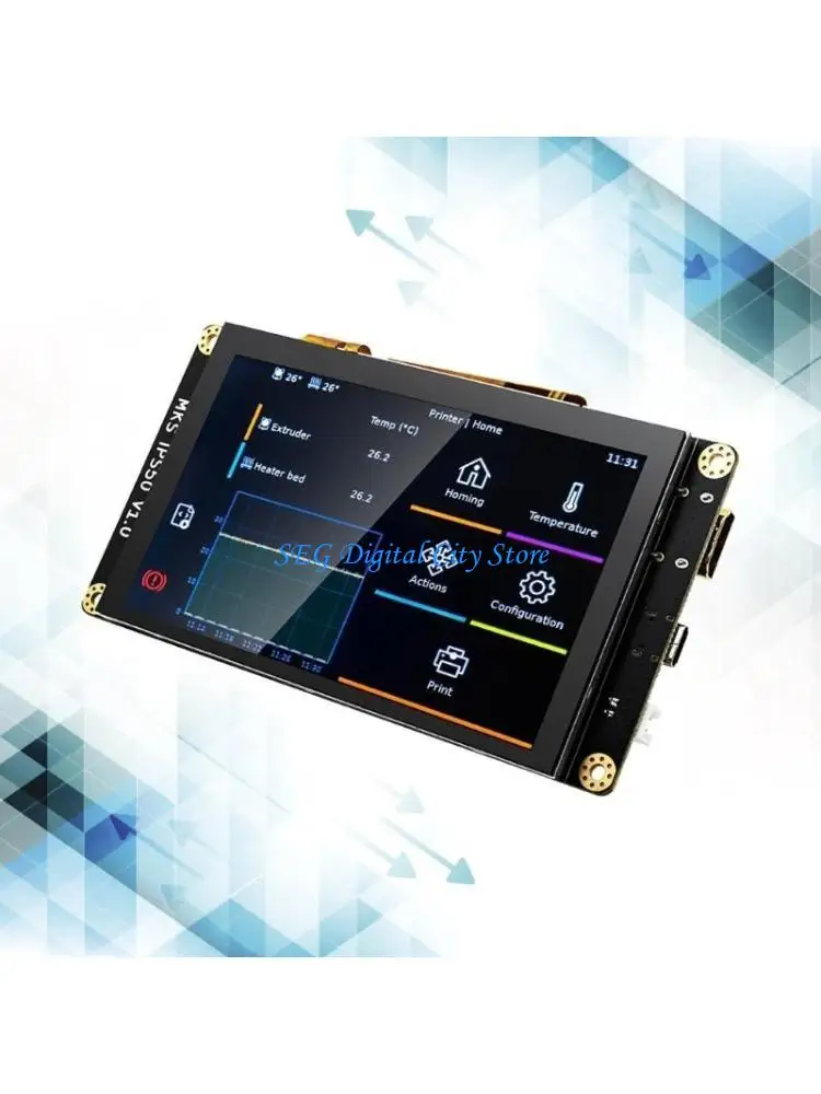 

U75B MKS IPS50 5-дюймовый емкостный экран с поддержкой ЖК-экрана USB Type C MKS SKIPR MKS 800x480 Дисплей TFT-экран