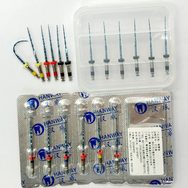 reciproc blue files heat activated v-blue files use for prepare the root canal with single file