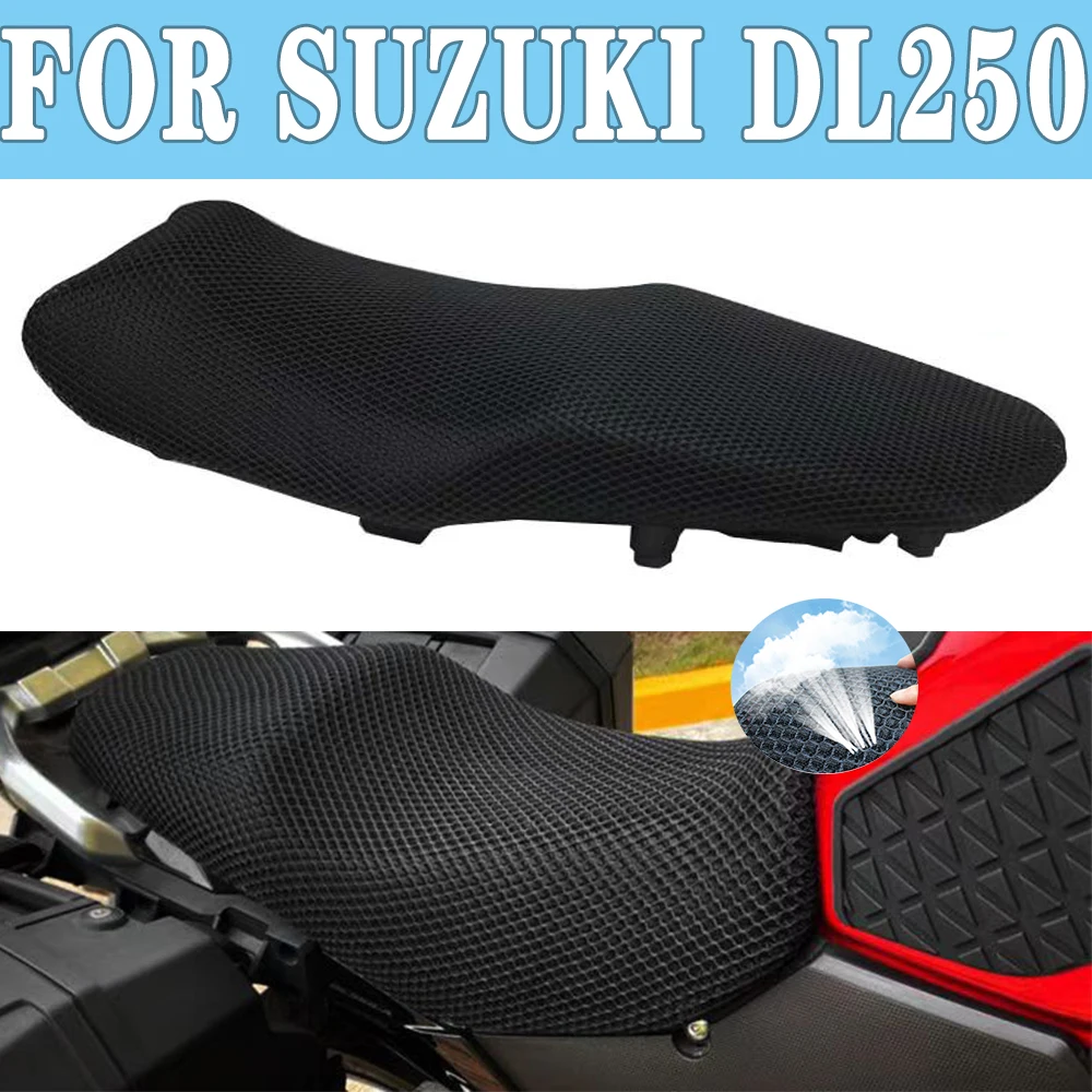 Motorcycle Seat Cushion Cover For Suzuki V-strom DL250 V strom DL 250 Sunscreen Breathable Heat Dissipation 3D