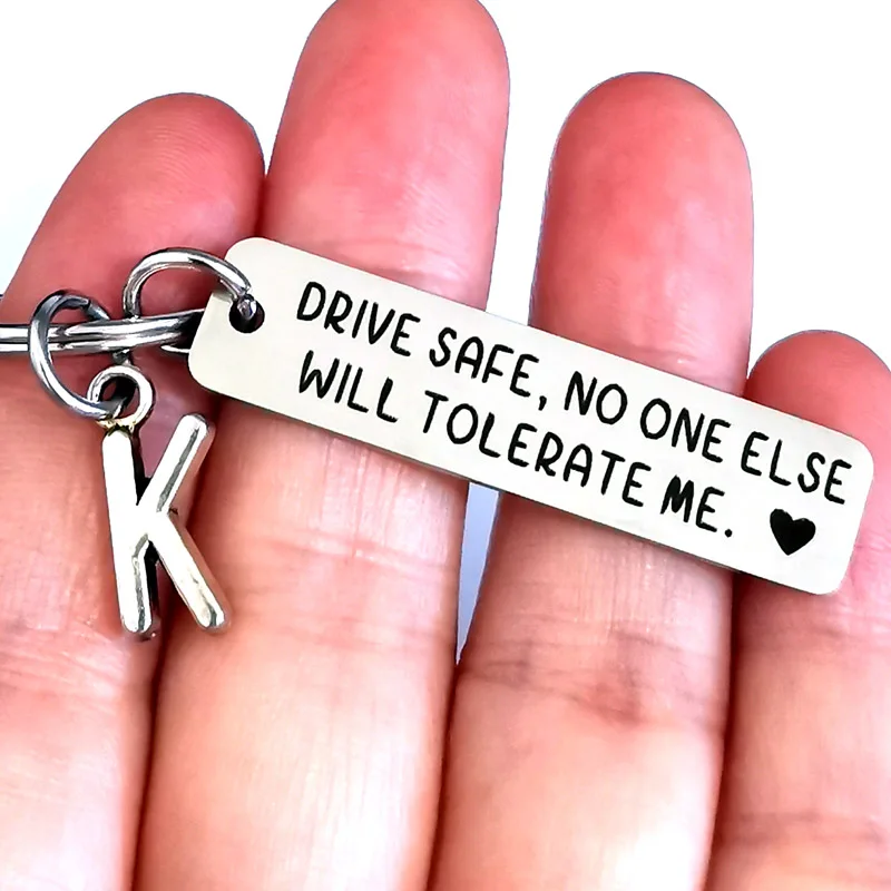 New Drive Safe Keychain Anniversary Gift, Christmas Present, Boyfriend Funny Gift Girlfriend Gift, Birthday Gift, Gift for Her