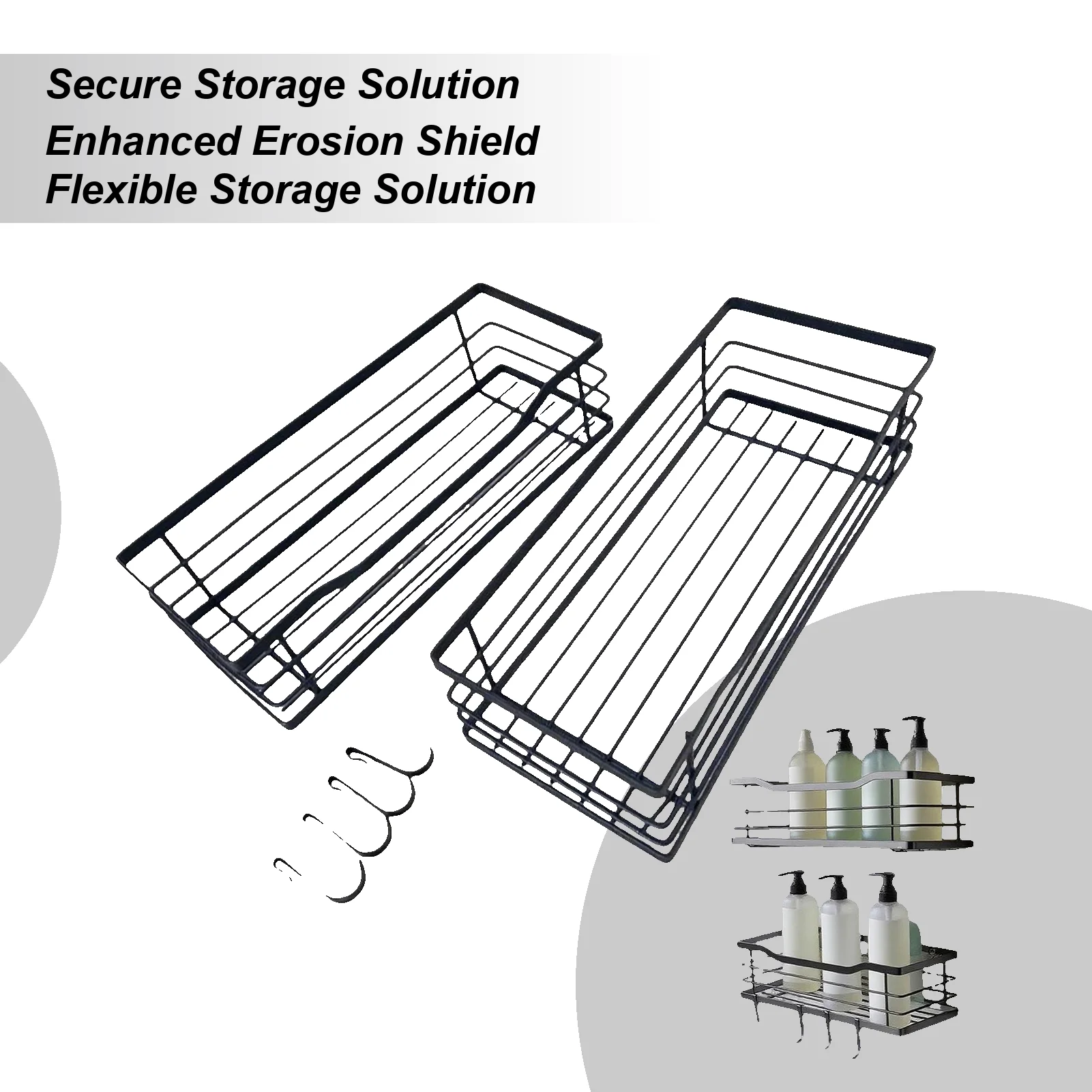 

2-х предметная полка для душа, полка для хранения, настенная клейкая витрина, аксессуары для ванной комнаты, полотенца, мыла, мытья тела