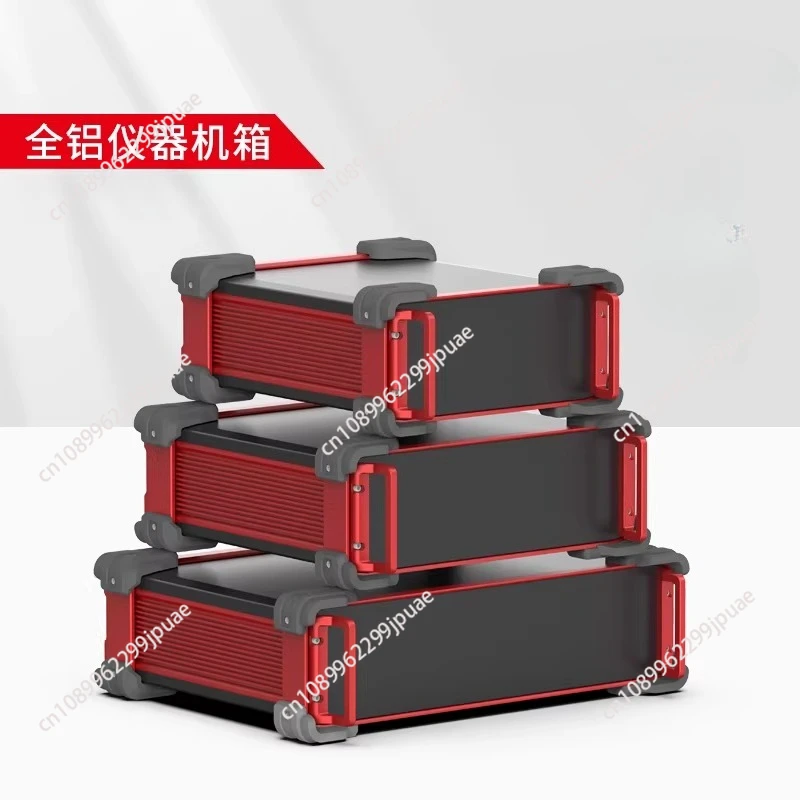 Aluminum alloy chassis shell 2u instrumentation box industrial control equipment aluminum profile chassis customization