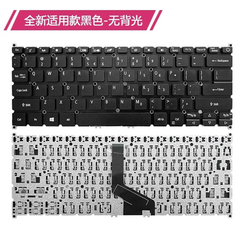 Keyboard for ACER Swift 5 SF514-51 52T 53T 54T 54G 54GT 55T N19H5 Laptop Replacement US Layout Black
