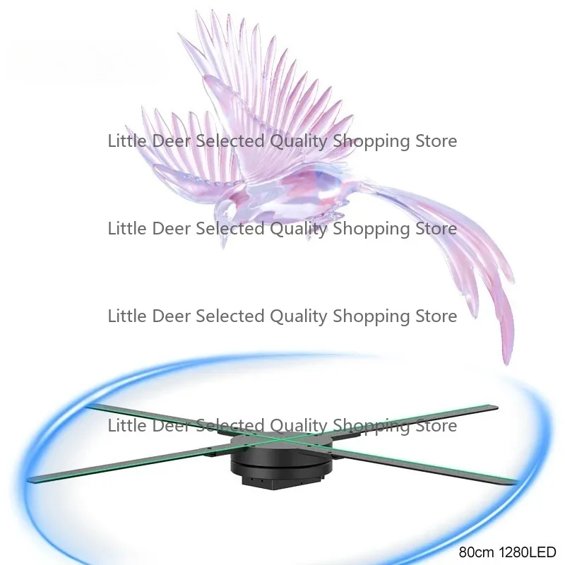 COEUS 80cm 3D Holographic Projection System High Resolution 3D LED Hologram Fan Display Custom OEM ODM Indoor Outdoor