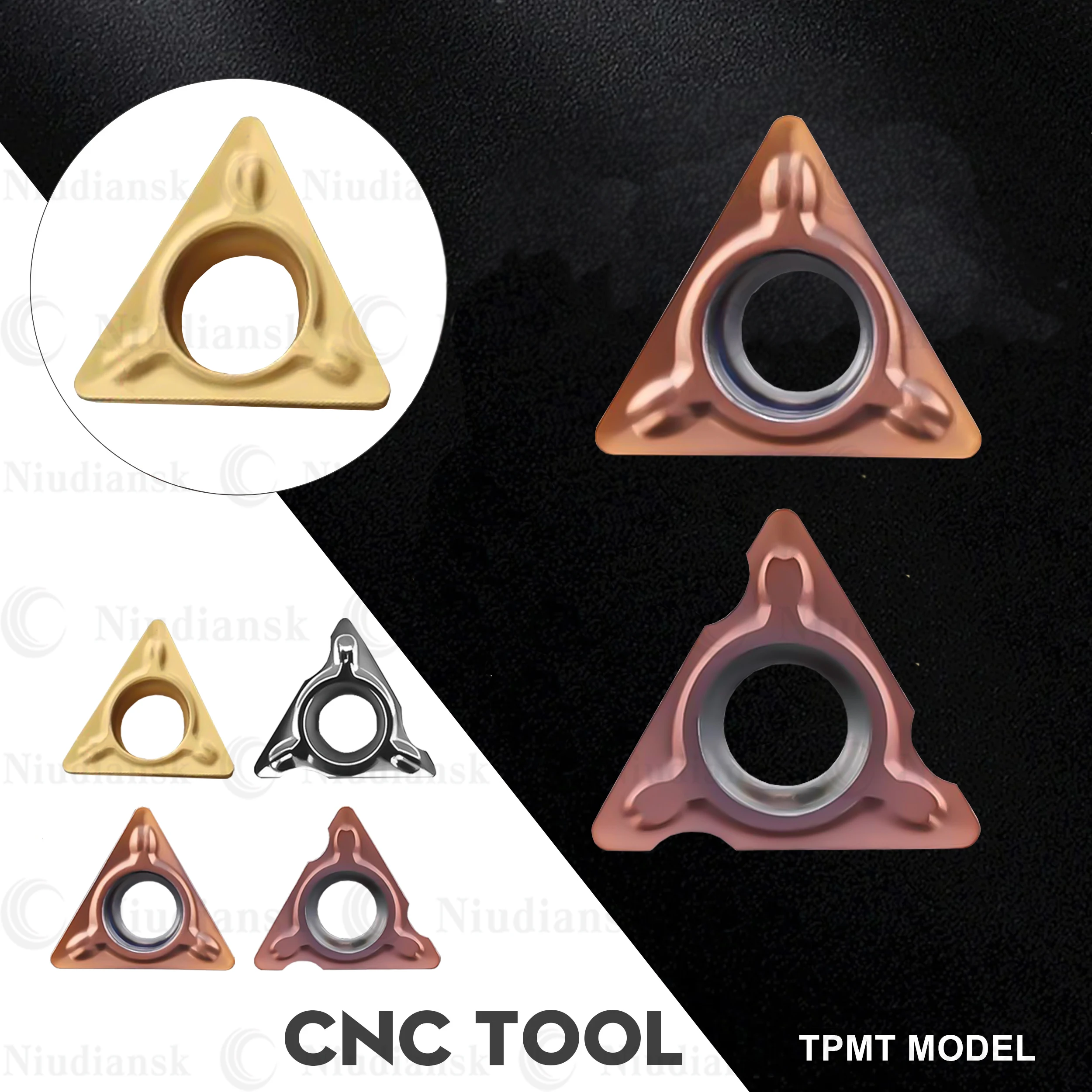 

Numerical Control Cutting Tools Pneumatic Chamfering Machine Blade TPMT080204-R1/R1.5/R2/R3 Processing Stainless Steel Aluminium
