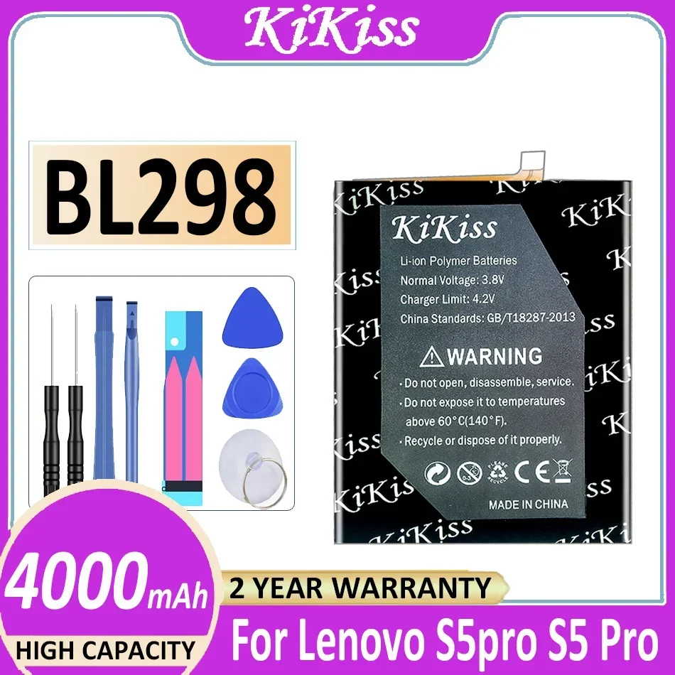 

Аккумулятор KiKiss BL298 4000 мАч для Lenovo S5pro S5 Pro Bateria