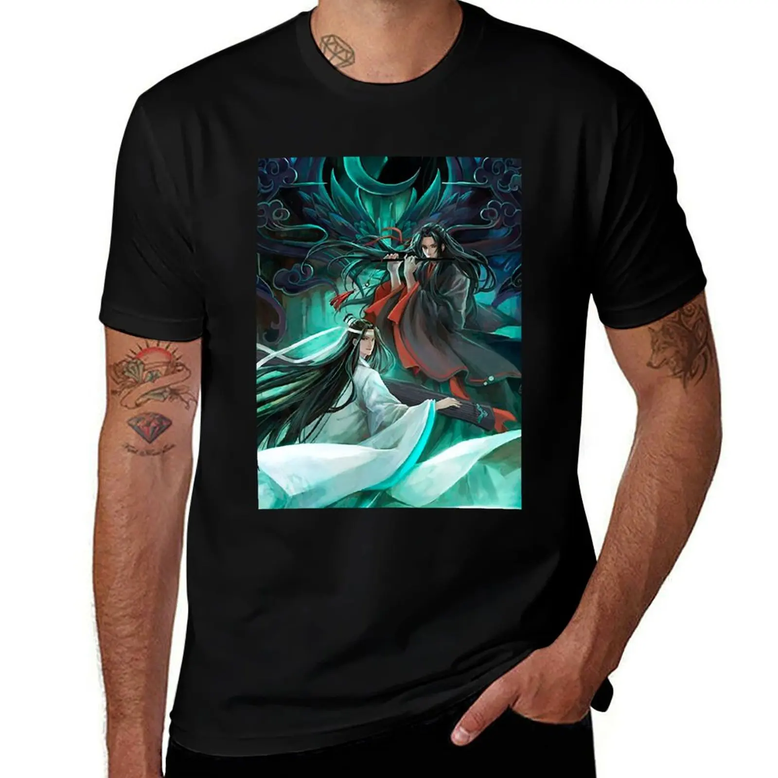 

Gift For Men Mo Dao Zu Shi Retro Vintage T-Shirt t shirts for man pack cotton cotton tshirt 100% T-Shirt