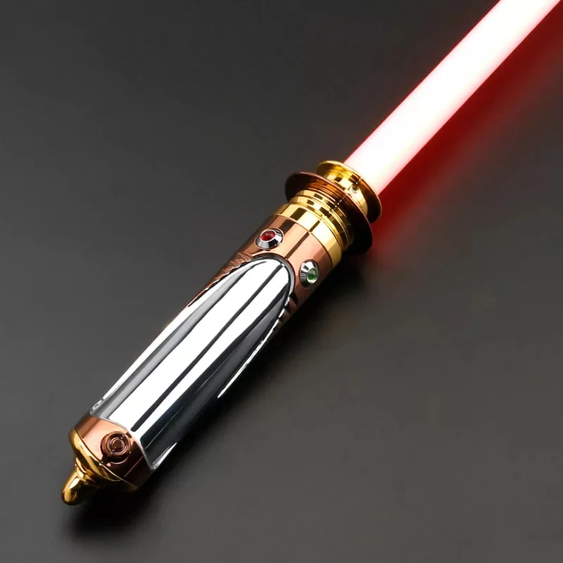 RGB Metal Lightsaber Cosplay Laser Sword Toy FX Duel Light Sword Charging Heavy Dueling 5 Set Sound 12 Color Changing