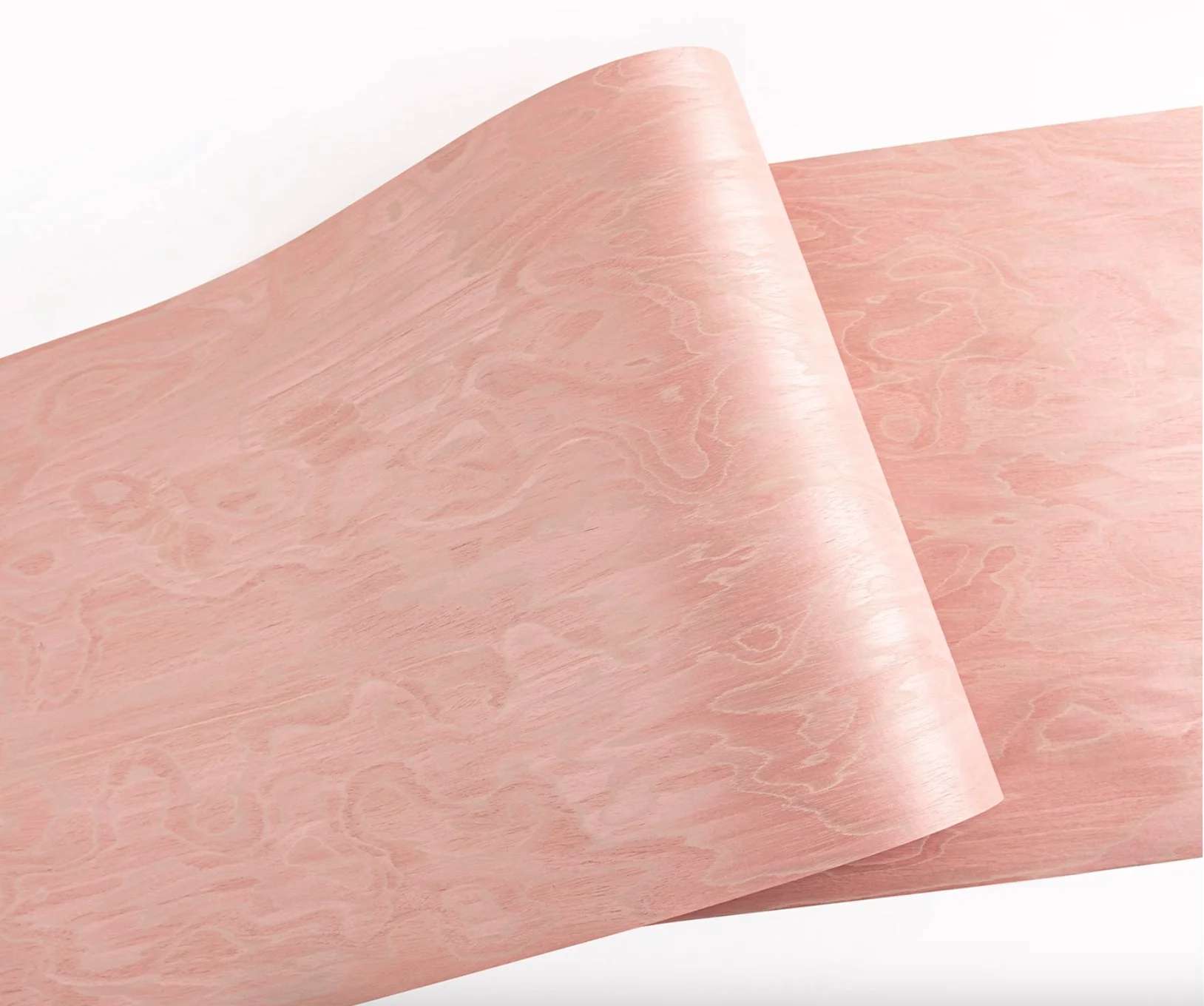 0.3mm Technology Engineering Pink Color wood veneer L:2.5x0.3meters (backing  non-woven fabric)