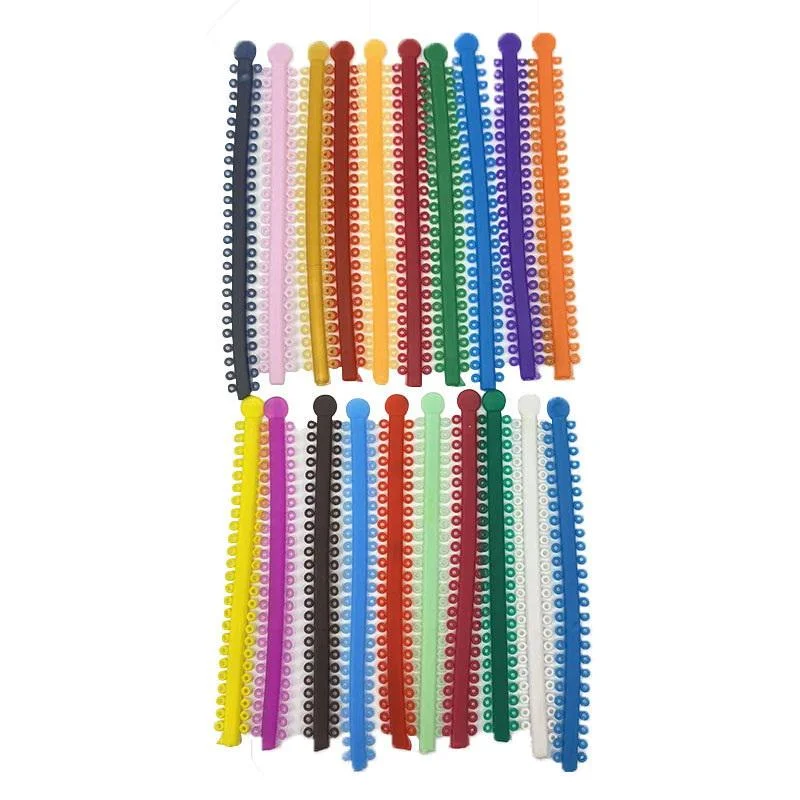 AttireTroveAG 20pcs/Park Dental Elastic Ties Bands For Brackets Braces Colourful To Choose Dentist Ortho Materials