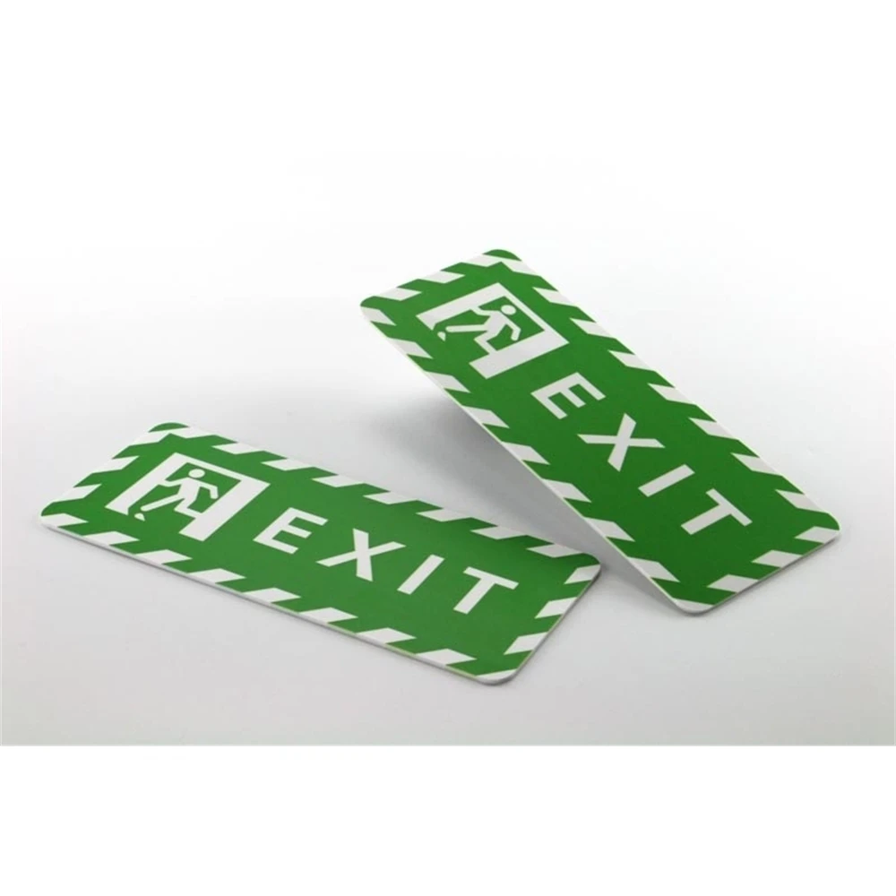 Acrylic Signboard Custom Customization Uv Printing Letter Icon Logo Wall Safety Exit Sign Plate Wall Sticky Signage Board