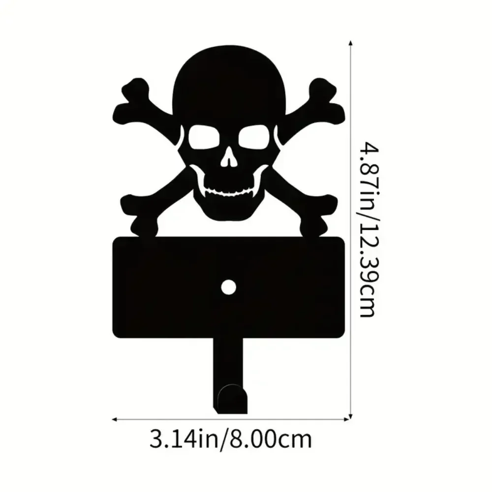 Attractive 1pc Metal Decorative Hook: Combined with a Useful Shelf. A Appealing Halloween Hook in Terrifying Horror  Look