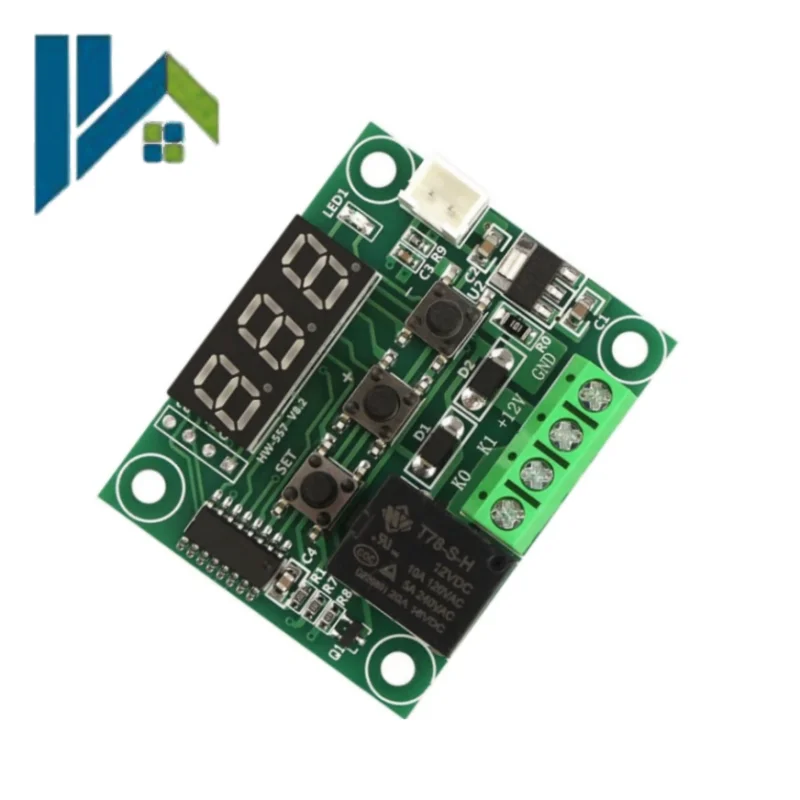 W1209 Digital Display DC 12V LED Thermostat High Precision Controller Module Temperature Control Switch Miniature Board XH-W1209