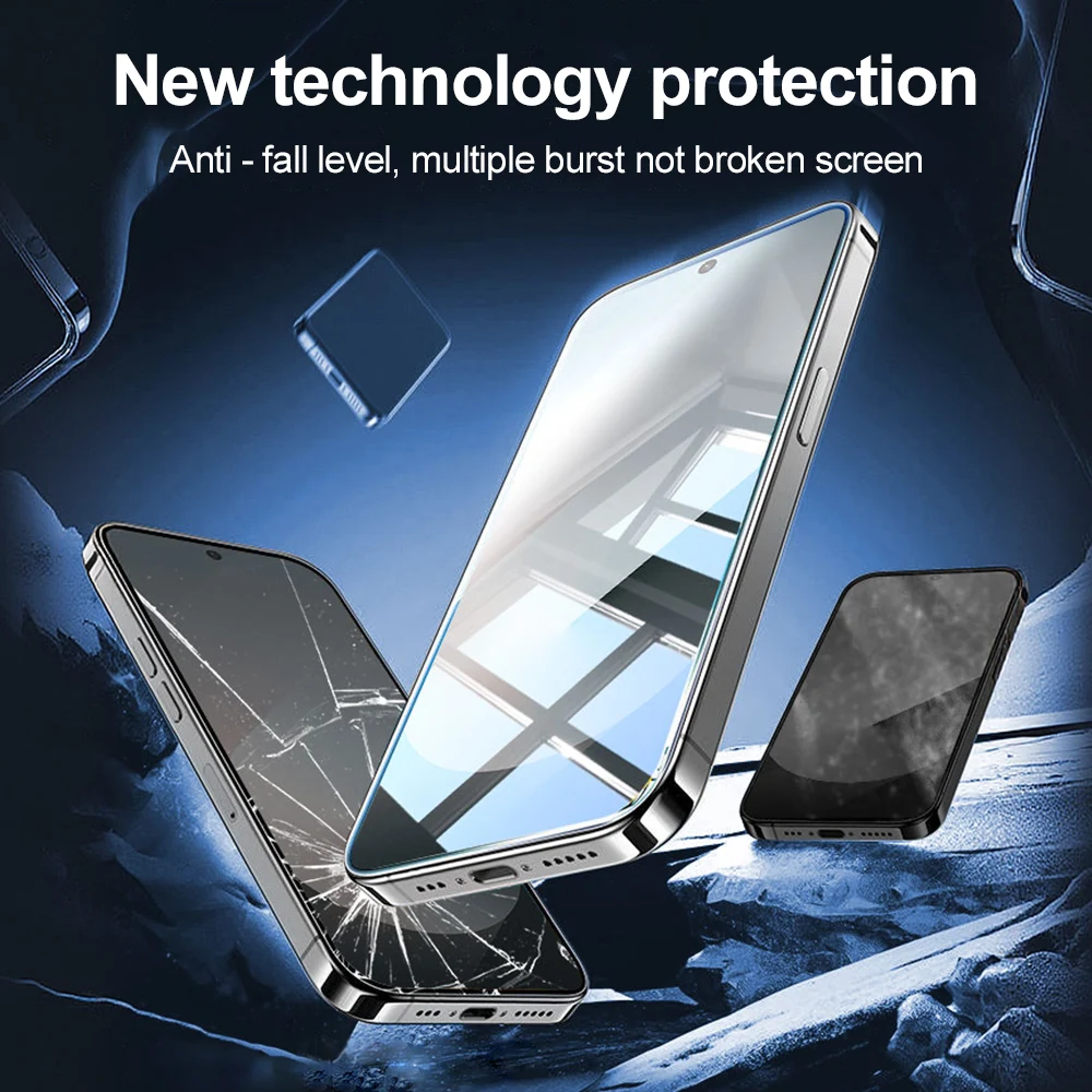 واقي شاشة سهل التركيب وخالي من الغبار وطلاء Oleophobic لهاتف سامسونج S25 S24 Ultra S23 FE A56 A16 A55 A26 A54 A36 A73 A53