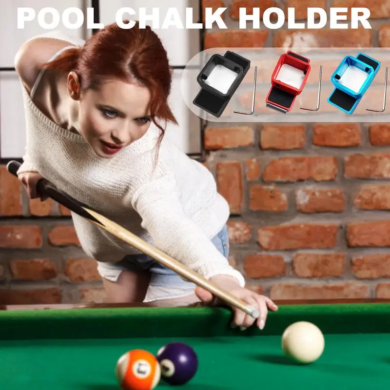 Chalk Holder For Pool Portable Magnetic Billiards Chalk Case Chalk Box Pool Tools For Billiards Training Clubs Home