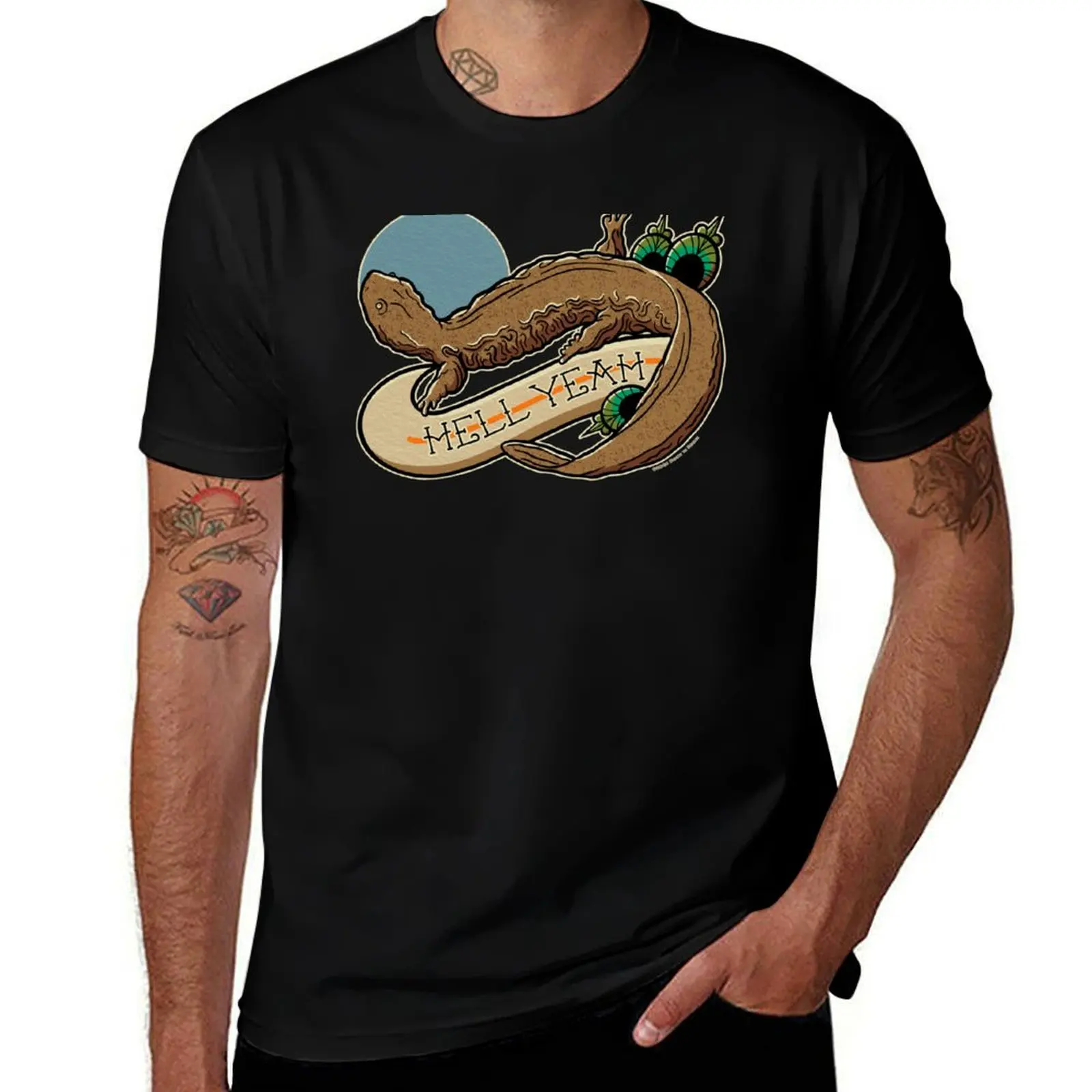 

Hell Yeah, Hellbender T-Shirt plain blacks custom shirt blue archive vintage t shirt men