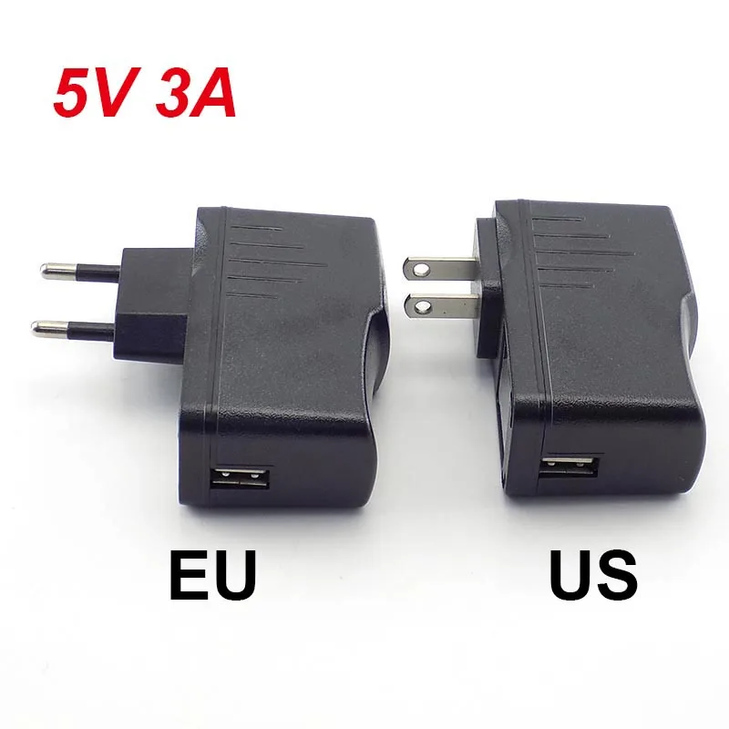 5V 0.5A 1A 2A 3A Micro USB Charger AC to DC Charging Universal USB Power Adapter Supply 100V-240V Output Phone Power Bank