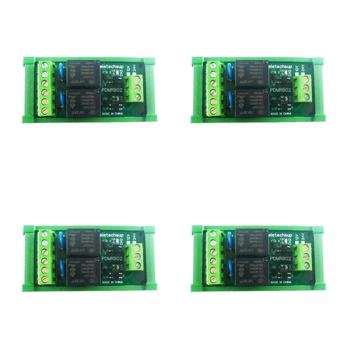 DC 12V/24V 2CH NPN/PNP 30mA to 10A Digital IO Amplifier Relay Module PLC IO Board for PTZ RS485 Industrial Control