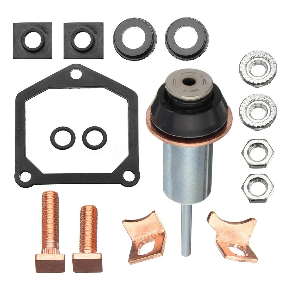 Complete Starter Solenoid Rebuild Kit with Plunger End Cap Gasket Bolts O Rings For FOR Toyota and Fit Applications