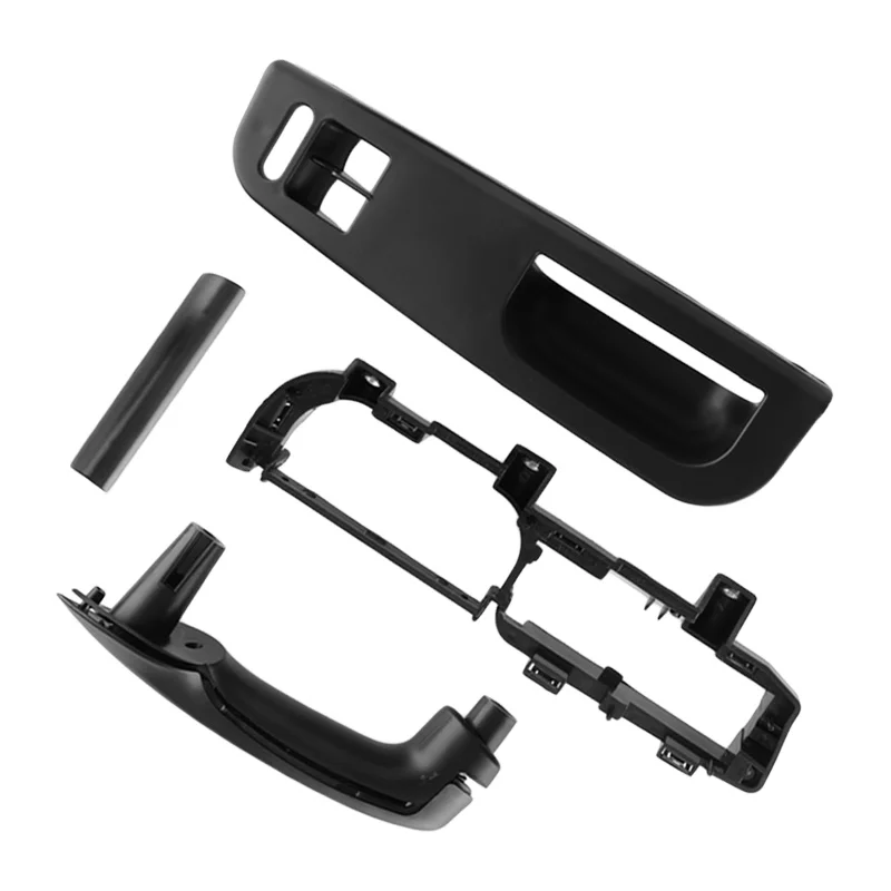 

3B1867171D Interior Door Handle Grab Bracket Window Lift Switch Control Panel Bezel Cover Kit Fit For VW Golf Bora LHD Black ABS