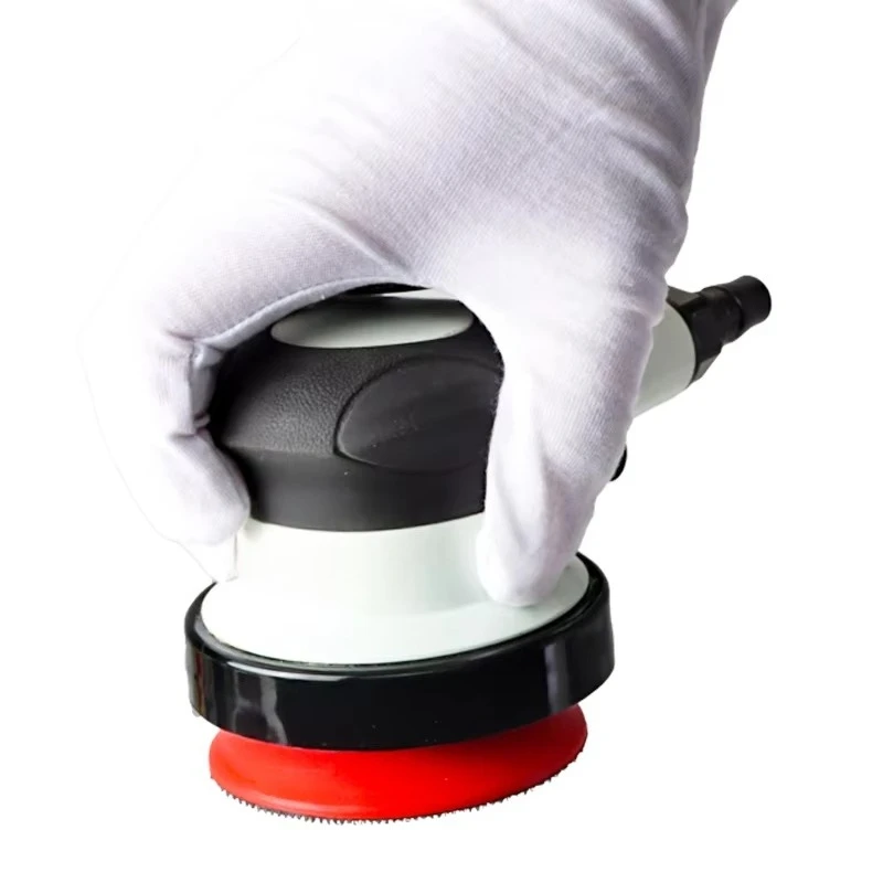 3 Inch Pneumatic Orbital Sander Rotary Vane Motor Hook Loop Attachment Dust Collection Tool For Vehicle Polishing And Renovation