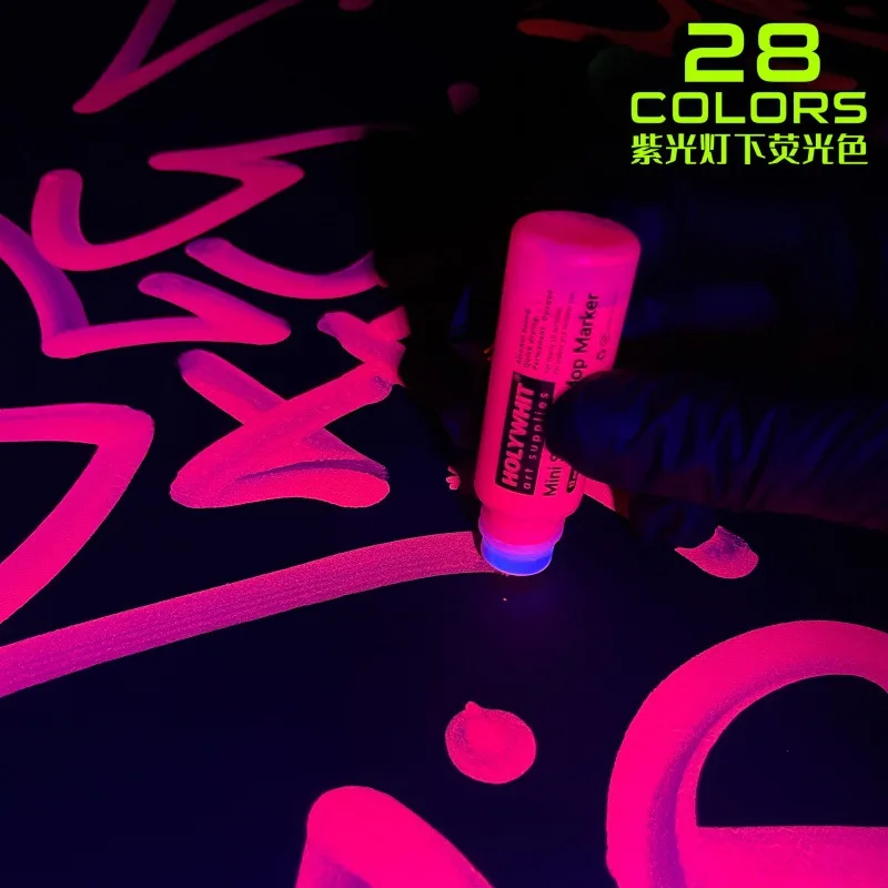 20ml Mini farba z przepływem Graffiti długopis Signature okrągła końcówka wodoodporny Marker z atramentem dostarcza fluorescencyjny obraz do malowania