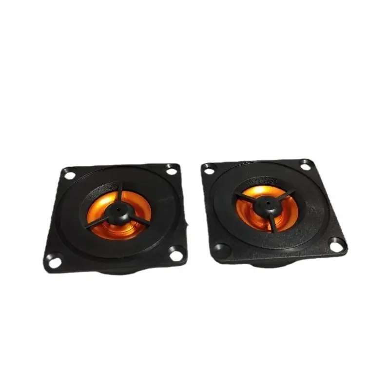 2 Inch Mini Car Tweeter Speaker 4 Ohms 20W High Fidelity Sound for Auto Stereo Audio System Black Orange