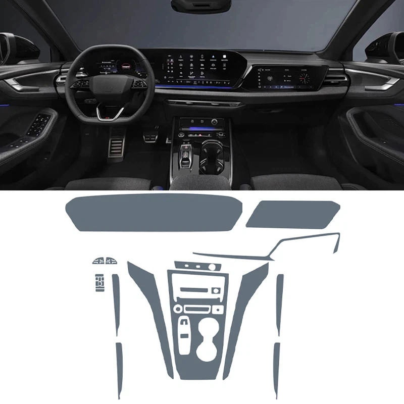 For Audi A5 B10 2025-2026 Automotive Interior Center Console Anti-scratch Sticker LCD Display Matte TPU Protective Film PPF