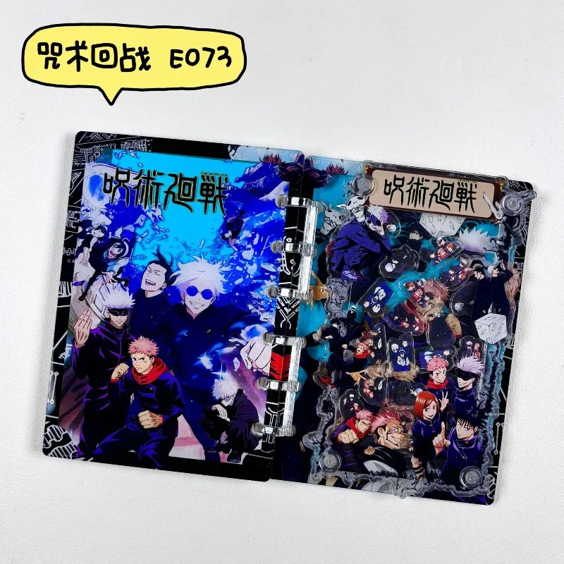 

Cartoon Anime Jujutsu Kaisen Black Butler A7 Loose leaf book AndWobble Shake Fighter Acrylic Notebook，Writing Pads birthday gift