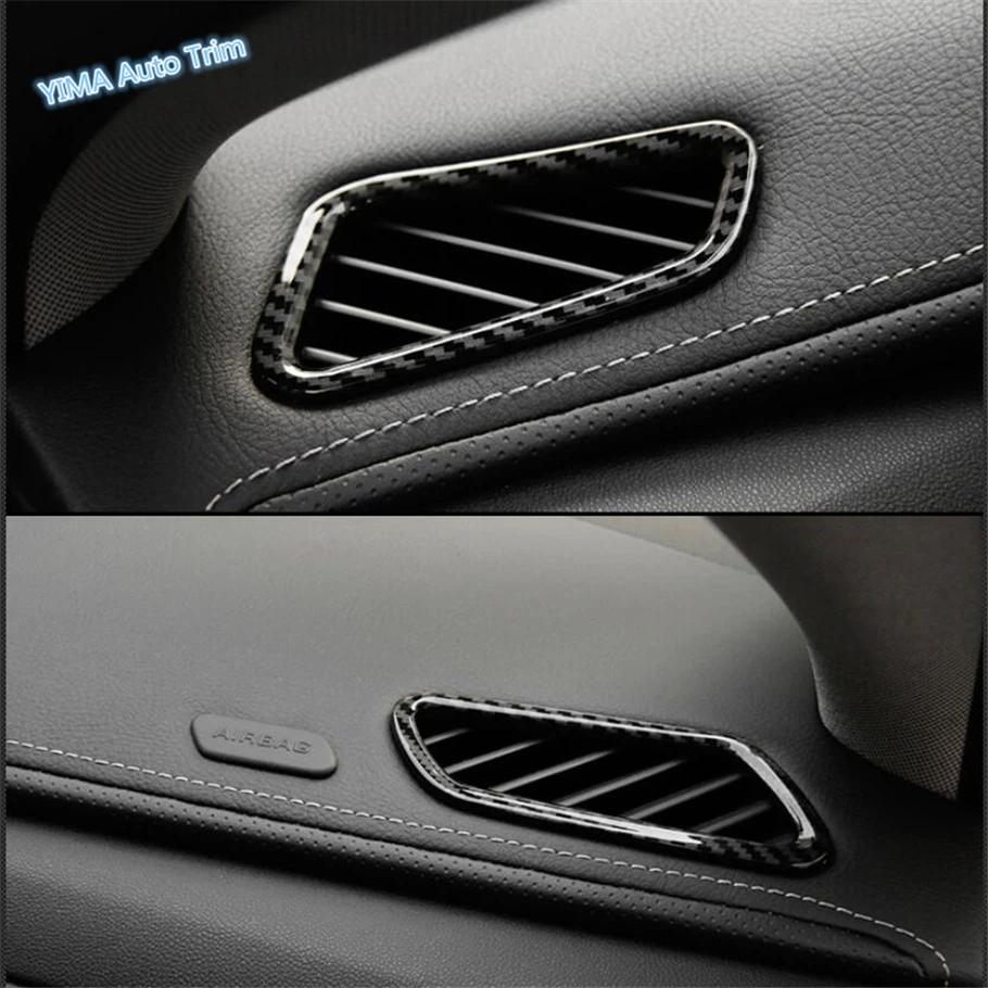 

Lapetus Car Styling Front Dashboard Air Condition Outlet Vent Cover Trim ABS Fit For Cadillac XTS 2015 - 2019 Carbon Fiber Look