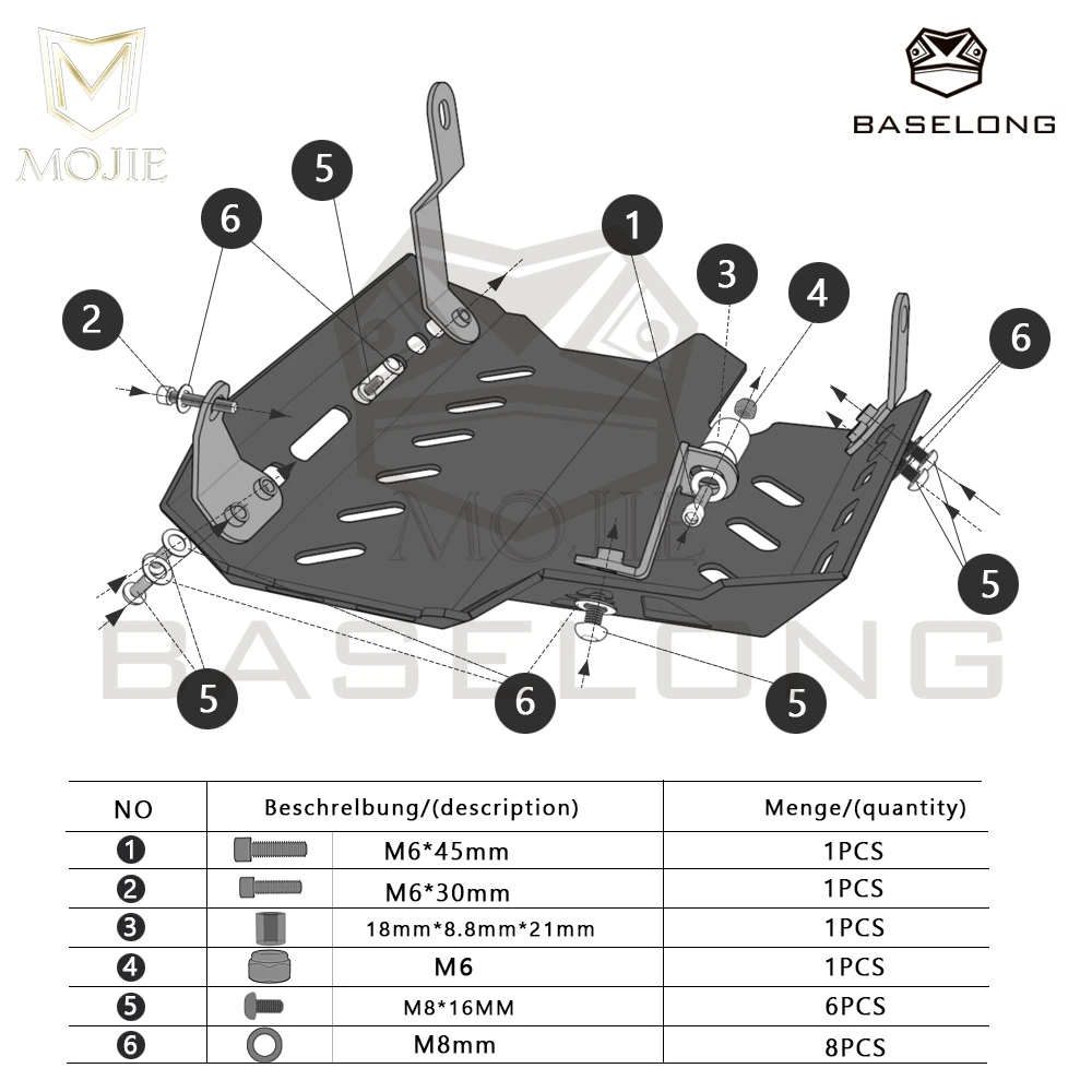 FOR HONDA NX400 NX500 2024 2025 2026 NX 400 500 Motorcycle Skid Plate Engine Protection Cover Chassis Under Guard Accessories