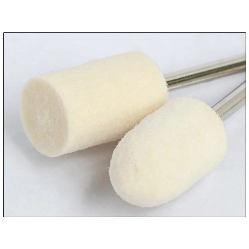 Wool Felt Mounted Polishing Buffing Wheel 2.35/3mm Shank for Mounted Point Metal Plastic Mould Fine Polishing