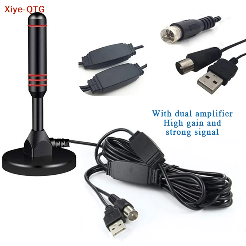 Hot Digital Tv Antenna Terrestrial Wave Suction Cup Amplifier High-Definition Dtmb Tv Receiver Set-Top Box Antenna