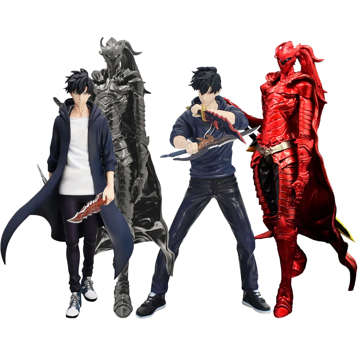 

Anime Sung Jinwoo Figure The Bloodred Knight Igris Figure Model Desktop Ornament Sung JinWoo Action Figure Anime Collection Gift