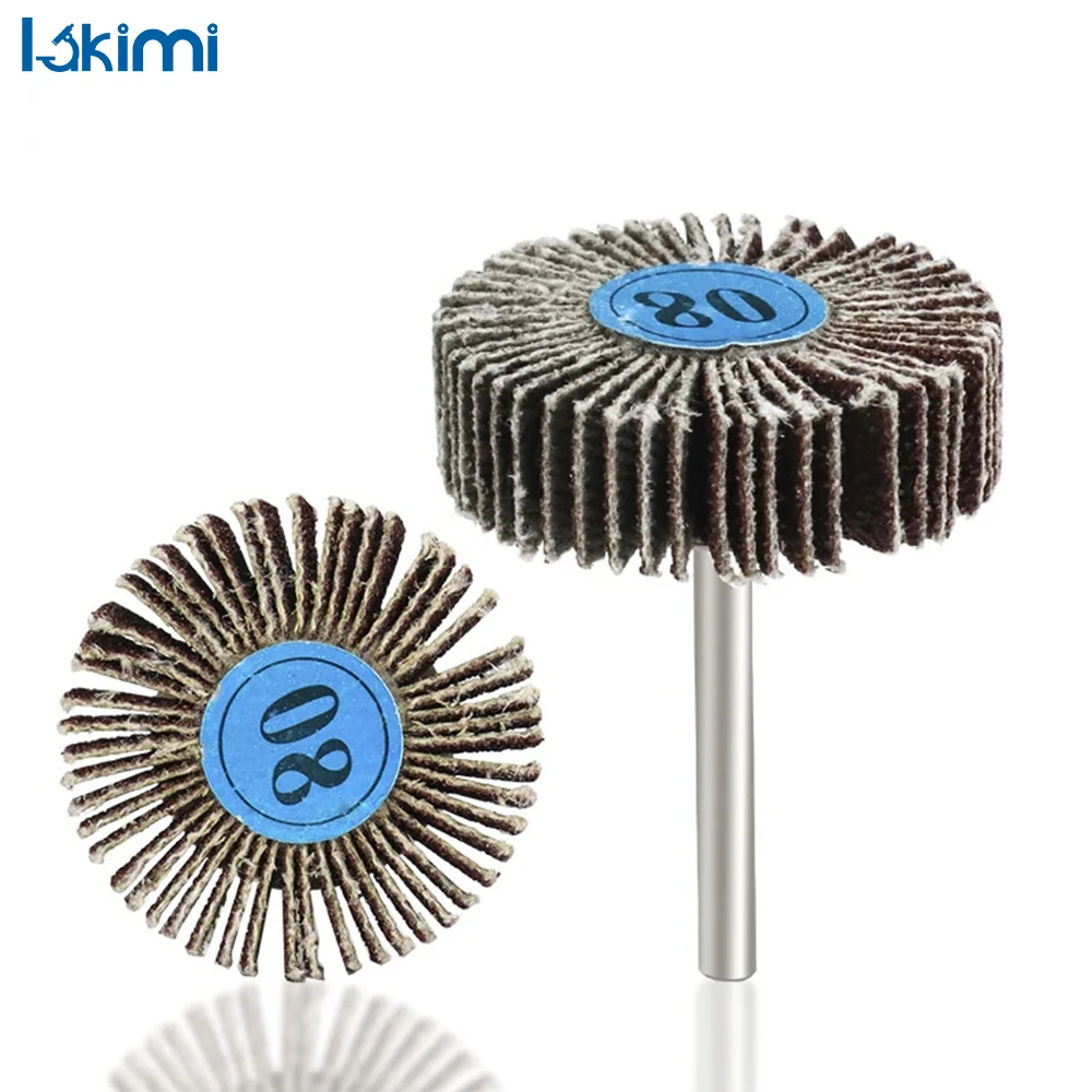 80 Grit Grinding Sanding Sandpaper Flap Discs 5/10pcs 3.0mm Shank Louver Shutter Polishing Wheel Dremel Rotary Tools LK-AA132