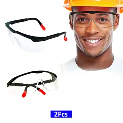 Safety Glasses Dustproof EN166 Ansi Z87 Prescription Goggles Fashion Eyewear Anti Fog Clear Spectacles Rubber Leg Eye Protection