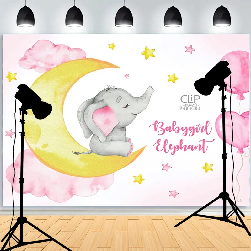 

Newborn 1st Birthday Party Hundred days Photography Backdrops Props Cartoon Animals Baby Shower Photo Studio Background WP-08