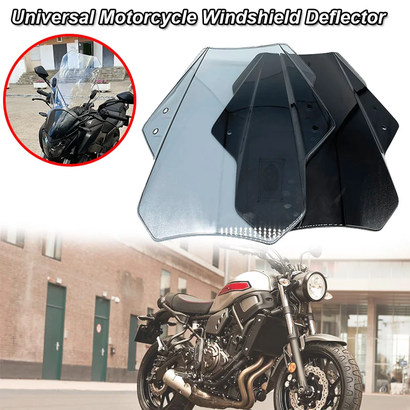 Fit For YAMAHA XSR125 XSR155 XSR700 XSR900 SR400 XV1900 V star 950 Universal Motorcycle Windscreen Wind shield Covers Deflector